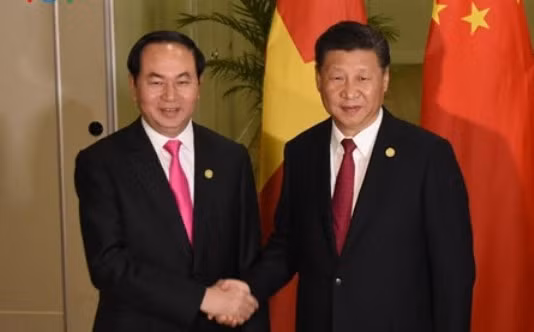 Chủ tịch nước Trần Đại Quang và Tổng Bí thư, Chủ tịch nước Trung Quốc Tập Cận Bình. Chủ tịch nước Trần Đại Quang và Tổng Bí thư, Chủ tịch nước Trung Quốc Tập Cận Bình.