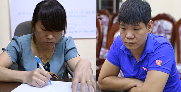 Chu Thị Bích và Hoàng Minh Vũ.