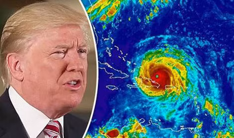 Tổng thống Trump không tin vào những gì giới khoa học nói về nguyên nhân gây nên các cơn bão.