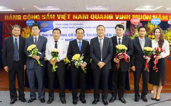 Hội đồng quản trị Tổng công ty Vinaconex nhiệm kỳ 2017-2020.
