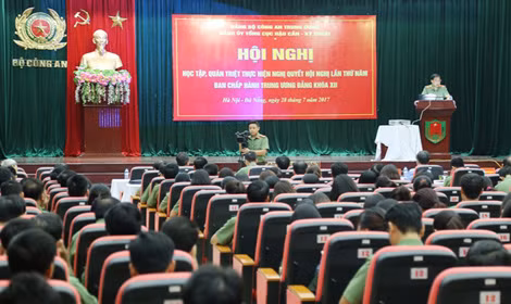 Hội nghị quán triệt Nghị quyết Trung ương năm khóa XII của Tổng cục HC-KT.