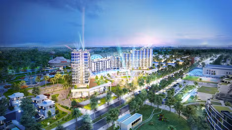 Khách sạn FLC Grand Hotel Sầm Sơn được xây dựng trên diện tích 3,6 ha, gồm 402 căn hộ khách sạn.