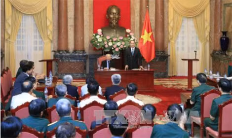 Quang cảnh buổi gặp mặt. Ảnh: TTXVN
