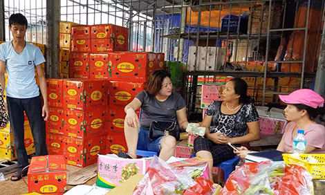 Hầu hết hoa quả Trung Quốc được nhập về qua cửa khẩu chứ không nhập lậu theo đường tiểu ngạch. Hầu hết hoa quả Trung Quốc được nhập về qua cửa khẩu chứ không nhập lậu theo đường tiểu ngạch.