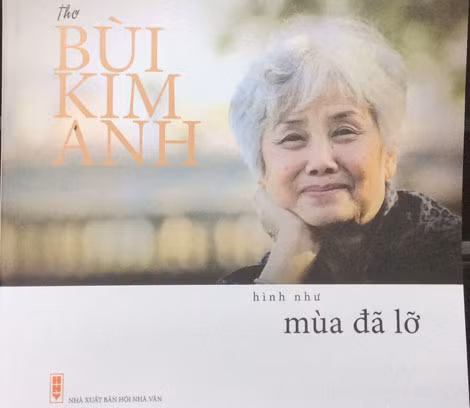 Bìa tập thơ mới của nhà thơ Bùi Kim Anh.