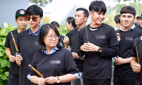 Một cảnh trong phim "Về quê ăn Tết".