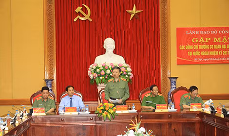 Bộ trưởng Tô Lâm phát biểu tại buổi gặp mặt.