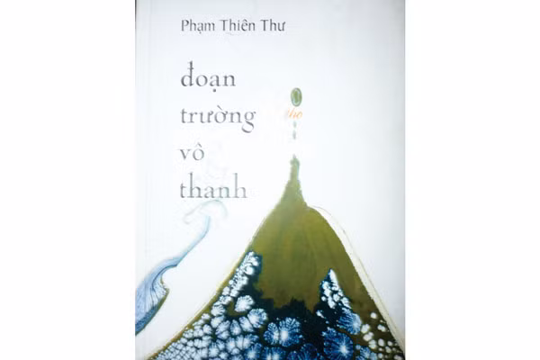 Bìa tập thơ “Đoạn trường vô thanh” của nhà thơ Phạm Thiên Thư.