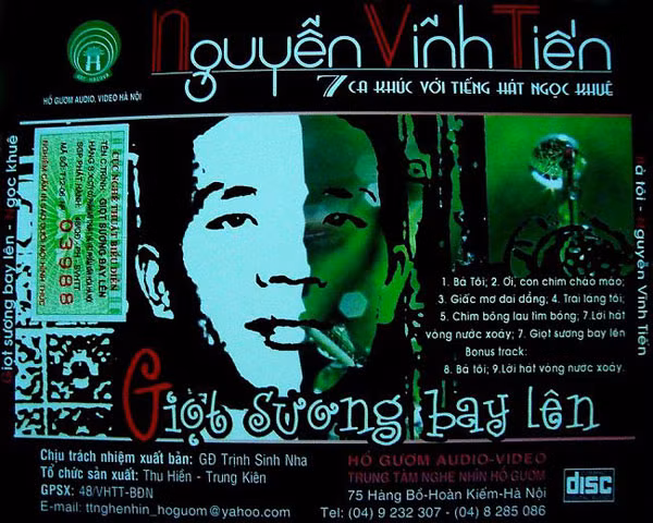 Bìa album “Giọt sương bay lên” của nhạc sĩ Nguyễn Vĩnh Tiến. Bìa album “Giọt sương bay lên” của nhạc sĩ Nguyễn Vĩnh Tiến.