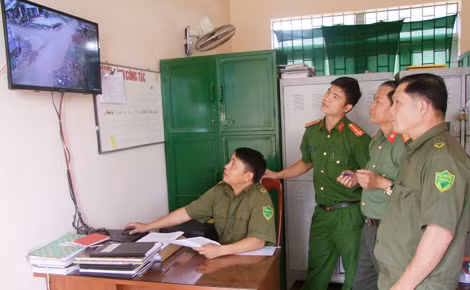 Mô hình camera an ninh ở xã Đắk Ru.