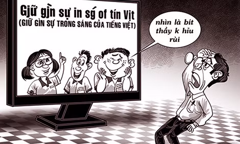 Tiếng Việt đang dần dần bị lạm dụng và biến thái do cách sử dụng ngôn từ lệch chuẩn (ảnh minh họa - nguồn internet).