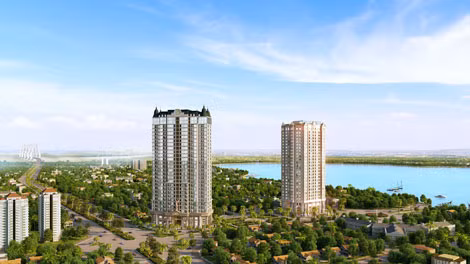 D'. El Dorado ngự trên mảnh đất vàng của Thủ đô - nơi hội tụ đầy đủ các ưu thế cảnh quan sinh thái, tầm nhìn rộng mở và vị trí giao thông thuận tiện.