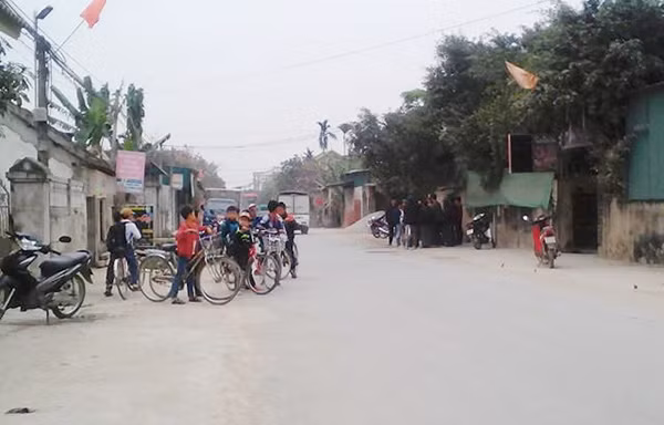 Hiện trường nơi xảy ra vụ việc.