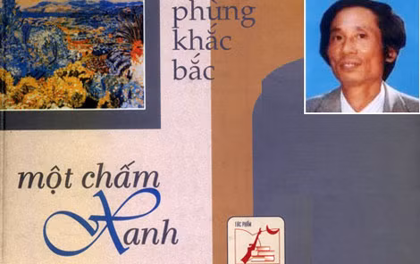Bìa tập thơ “Một chấm xanh” của nhà thơ Phùng Khắc Bắc. Bìa tập thơ “Một chấm xanh” của nhà thơ Phùng Khắc Bắc.