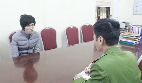 Đối tượng tại cơ quan điều tra.