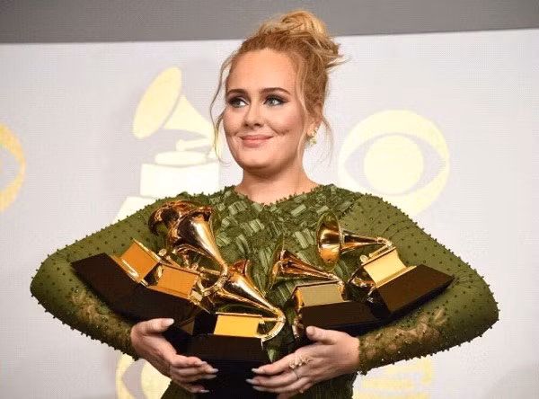 Adele đại thắng với 5 giải Grammy (Nguồn: The Economic Times).