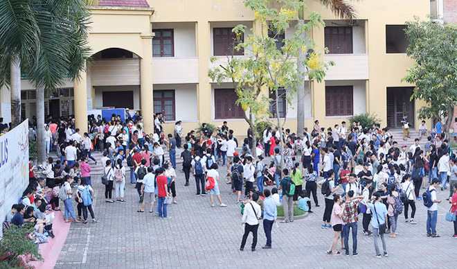 Trường tuyển 380 học sinh vào lớp 10 nhưng có đến 3.400 thí sinh đăng ký, tỷ lệ chọi là 1 đấu hơn 9,2. Mùa tuyển sinh năm 2016, tỷ lệ này là 1 chọi 7. Trường có 4 điểm thi, 110 phòng, và huy động 265 cán bộ tham gia. "Tháng 2/2017, nhà trường đã thay đổi về định dạng cấu trúc đề thi, cách thức thi, cùng với việc tư vấn tuyển sinh tại nhiều trường trung học để học sinh có cơ hội làm quen với hình thức thi mới. Ngoài ra, để học sinh có thêm trải nghiệm về hình thứ thi, trường cũng đã tổ chức thi thử 2 đợt vào tháng 2 và tháng 4 với hơn 5.000 thí sinh tham gia", bà Hà Lê Kim Anh, Trưởng phòng Đào tạo Trường THPT chuyên Ngoại ngữ cho biết.