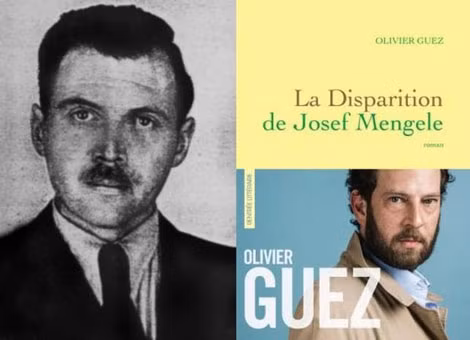 Bìa tiểu thuyết thắng giải Renaudot 2017 "La disparition de Josef Menguele" (Sự biến mất của Josef Menguele) cùng chân dung thật của Josef Menguele. (Nguồn: Maison Heinrich Heine) Bìa tiểu thuyết thắng giải Renaudot 2017 "La disparition de Josef Menguele" (Sự biến mất của Josef Menguele) cùng chân dung thật của Josef Menguele. (Nguồn: Maison Heinrich Heine)