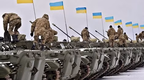 Xe tăng quân đội Ukraina luôn sẵn sàng chiến đấu dù có thỏa thuận ngừng bắn. Xe tăng quân đội Ukraina luôn sẵn sàng chiến đấu dù có thỏa thuận ngừng bắn.