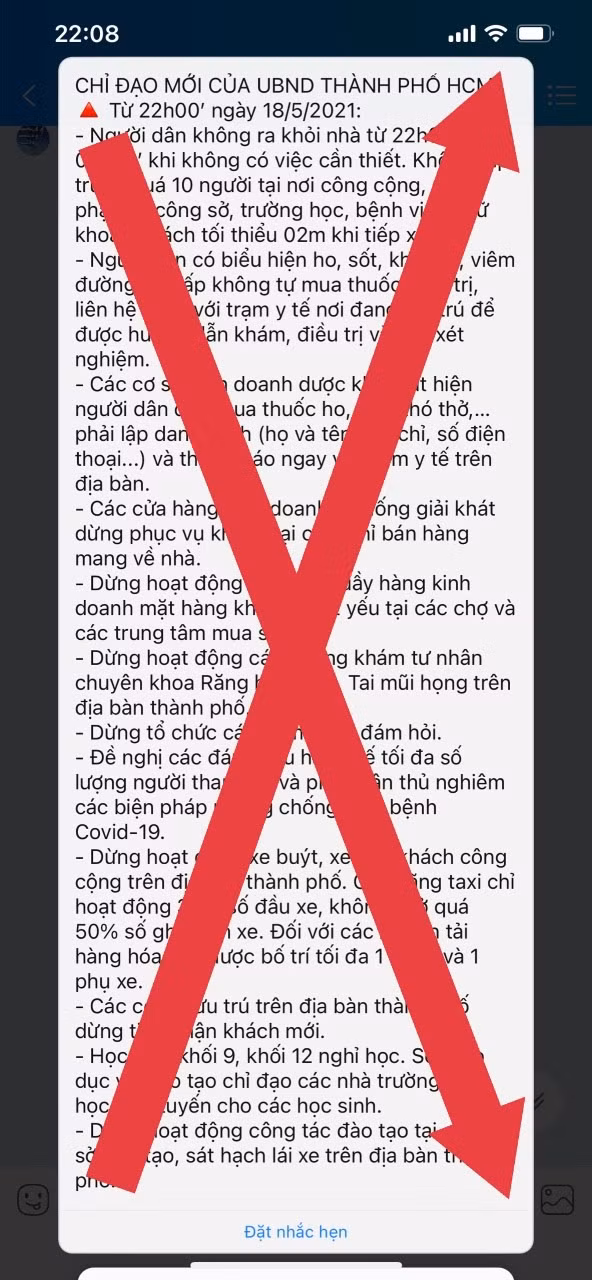 Nội dung giả mạo đăng trên mạng xã hội. Nội dung giả mạo đăng trên mạng xã hội.
