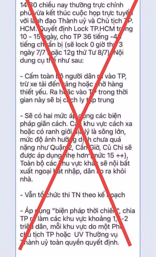 Thông tin giả mạo, người dân cảnh giác, không chia sẻ những thông tin chưa kiếm chứng trên mạng.