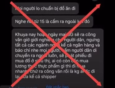 Thông tin sai sự thật lan truyền trên mạng xã hội.