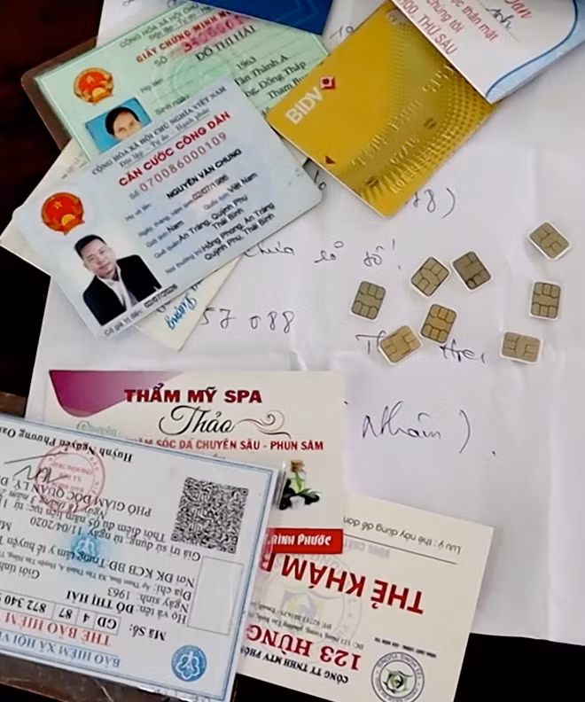Tang vật thu được trên người đối tượng Nguyễn Văn Chung.