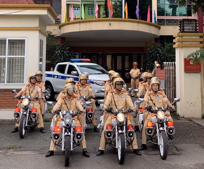 CBCS Đội TTKS giao thông, Phòng CSGT Bắc Giang ra quân