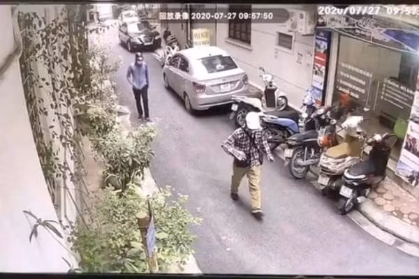 Hình ảnh hai đối tượng do camera ghi lại