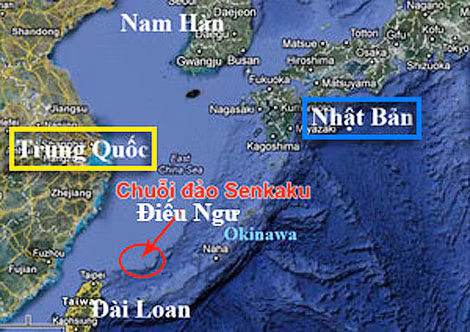 Quần đảo Điếu Ngư đang diễn ra tranh chấp.