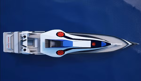 Mô hình du thuyền siêu sang Monaco 2050.