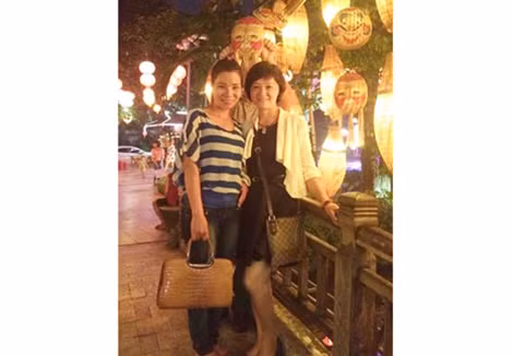 Chị Thu Trang và chị Thu Vân.