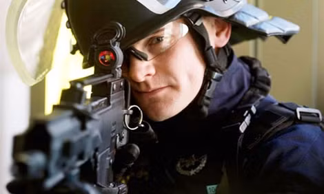 Đặc nhiệm Pháp sử dụng khẩu Heckler&Koch G36 trong vụ giải cứu con tin ở Nhà hát Bactaclan. (ảnh: Getty).