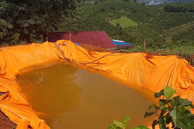 Những điểm chứa nước để phục vụ đào đãi vàng