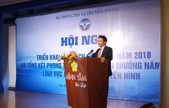 Thứ trưởng Bộ Thông tin và Truyền thông Hoàng Vĩnh Bảo phát biểu tại hội nghị