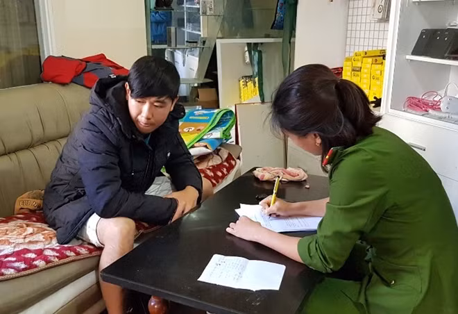 Công an lập biên bản đối với hành vi của Nguyễn Chí Thanh