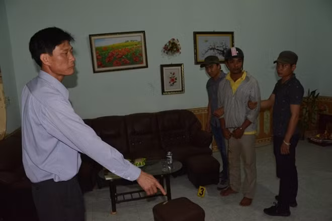 Lực lượng chức năng thực nghiệm hiện trường vụ án