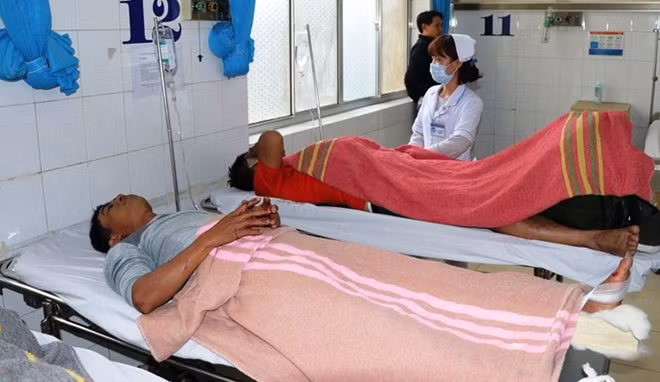 Các nạn nhân tại Bệnh viện Đa khoa Lâm Đồng