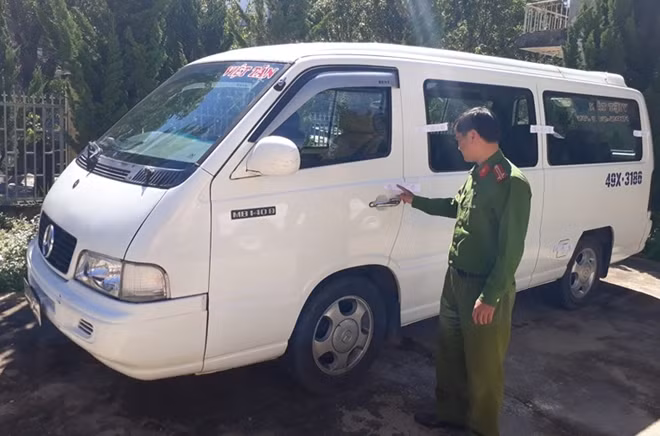 Chiếc xe đã bị Công an phường 8 tạm giữ
