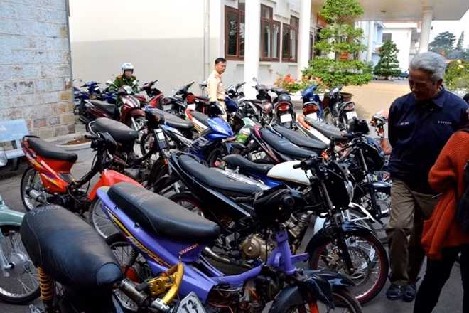 Số phương tiện bị CSGT tạm giữ