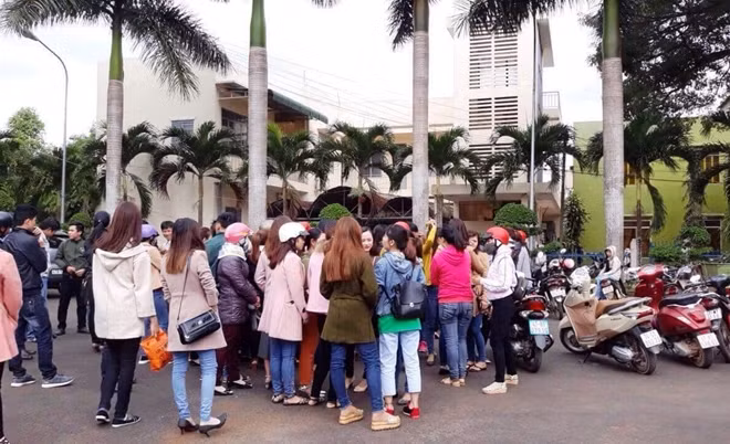 Hàng trăm giáo viên phản ứng trước việc bất ngờ thông báo chấm dứt hợp đồng vào chiều 9-3