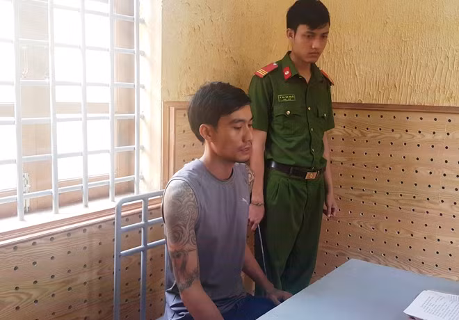 Đối tượng Lương tại cơ quan điều tra