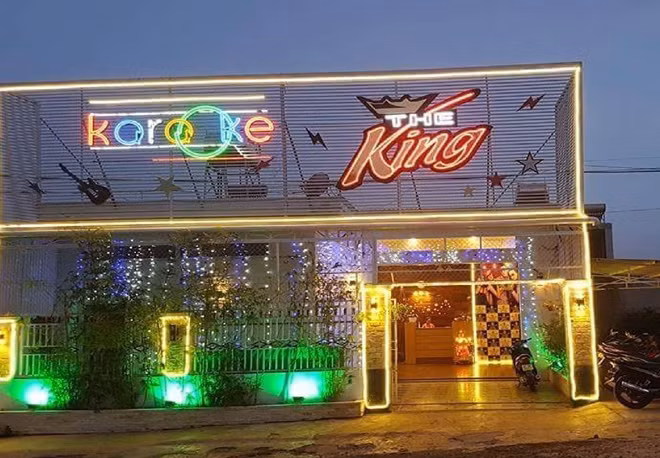 Quán Karaoke The King, nơi xảy ra vụ án mạng vào đêm 10-12