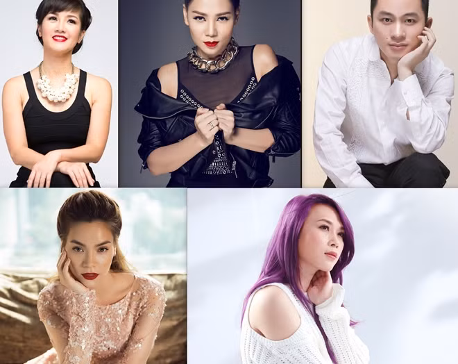 Tùng Dương, Thu Minh, Mỹ Tâm, Hồng Nhung, Hồ Ngọc Hà là 5 cái tên đề cử cho hạng mục Ca sỹ của năm.