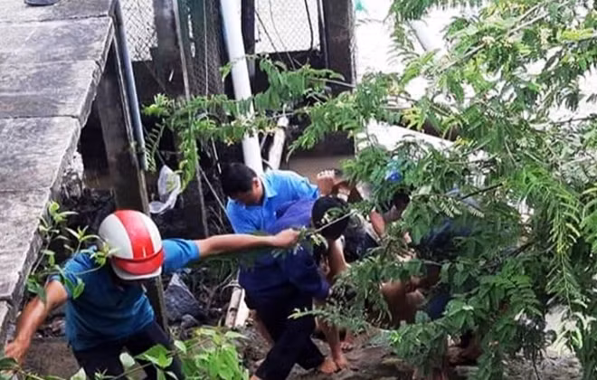 Hiện trường vụ việc.
