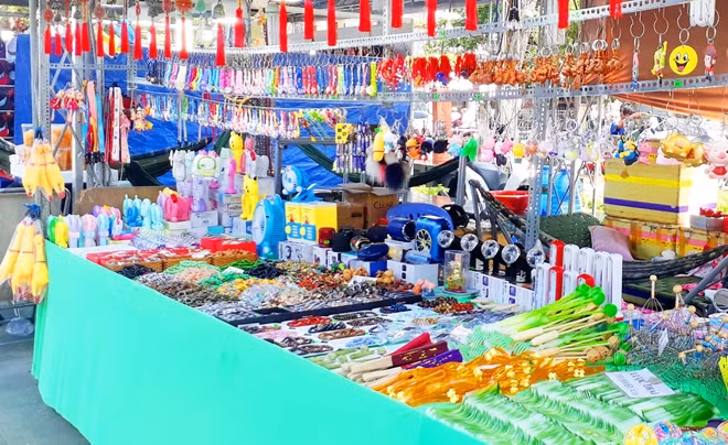 Khó có thể giải thích những món hàng này phù hợp với chủ đề của Hội sách TP Cần Thơ lần thứ III: "Sách – Tri thức, phát triển và hội nhập".