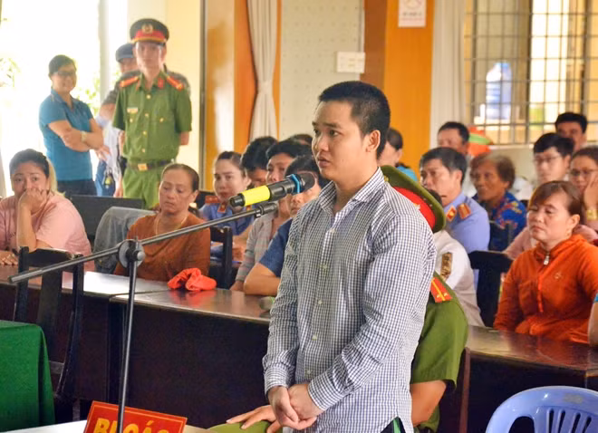 Bị cáo Thắng tại tòa.