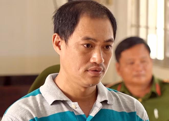 Đối tượng Phước tại tòa.