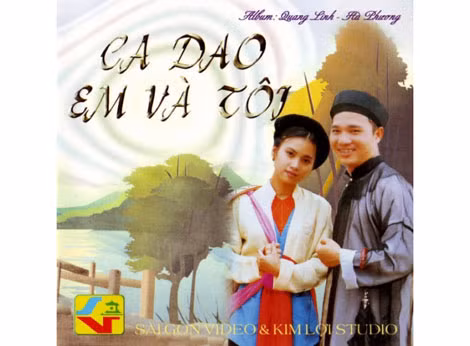 Những sáng tác của nhạc sỹ An Thuyên luôn có sự kết hợp nhuần nhuyễn giữa ca từ và âm nhạc. Trong ảnh: Album "Ca dao em và tôi" của ca sĩ Quang Linh.