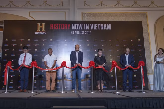 Hình ảnh buổi họp báo ra mắt kênh History™ tại Việt Nam.